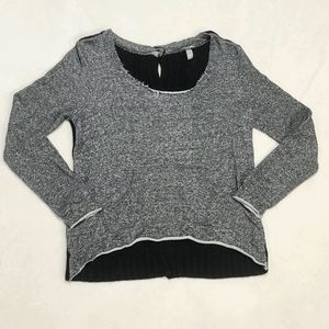 Vanity button down back sweater, size large